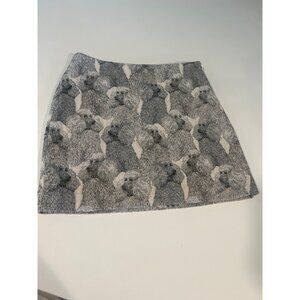 Dog Patterned Gray Mini Skirt By & Other Stories Paris Atelier